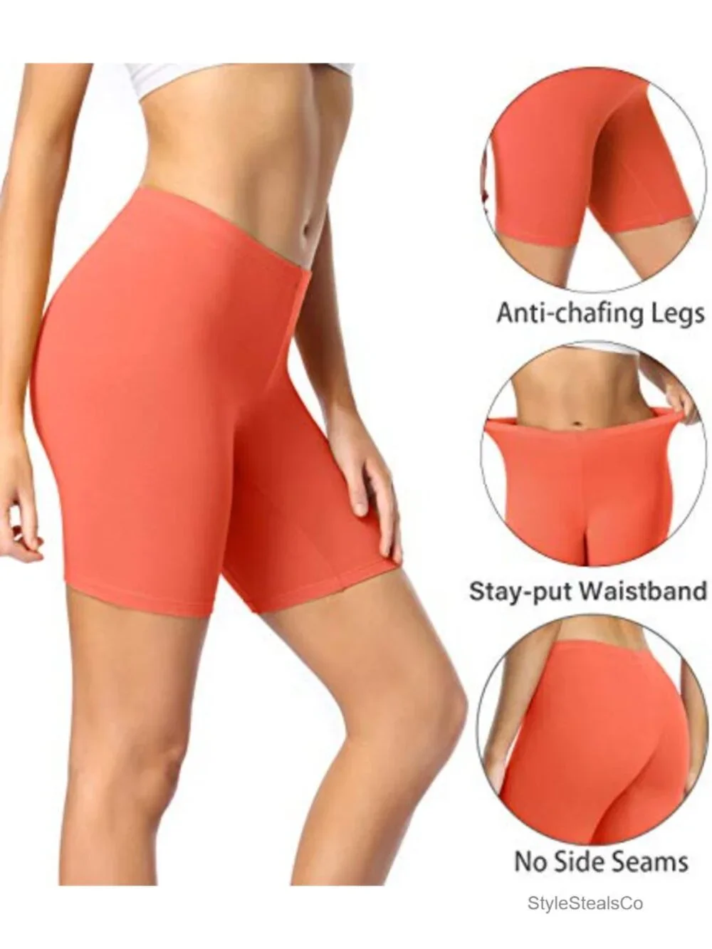 Cotton Boy Shorts Underwear Anti Chafing Soft Biker Shorts Plus Panties 4 Pack